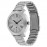 SILVER DIAL SILVER STAINLESS STEEL STRAP WATCH