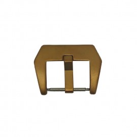 PRE-V buckle Bronze satined 22 mm with logo