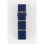 Rubber strap black for Ocean 2, size L, white stitching