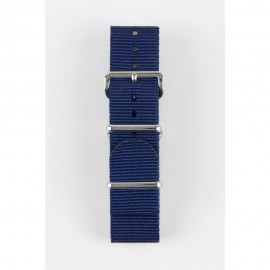 Rubber strap black for Ocean 2, size L, white stitching