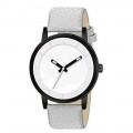 Round Unisex White Wrist Watch